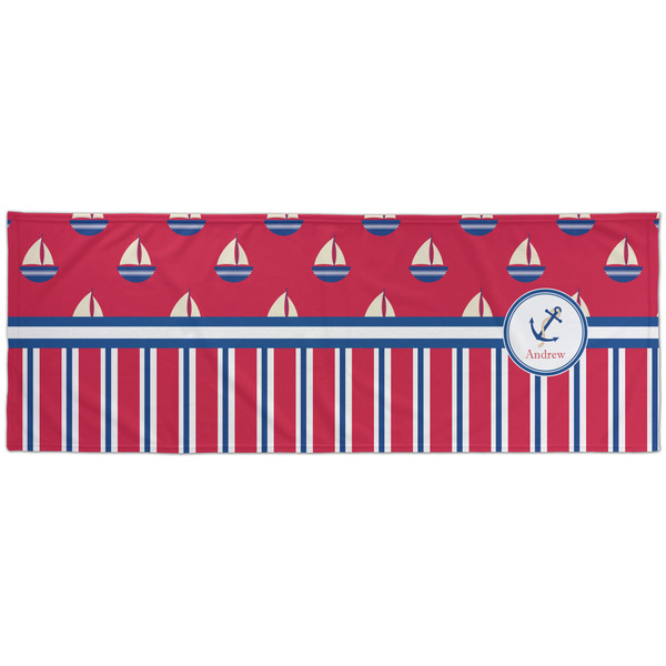Sail Boats & Stripes Cooling Towel- Approval