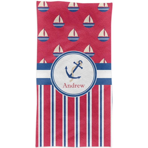 Sail Boats & Stripes Crib Comforter/Quilt - Apvl