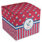 Sail Boats & Stripes Cube Favor Gift Box - Front/Main