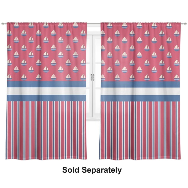 Sail Boats & Stripes Curtains