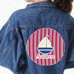 Sail Boats & Stripes Twill Iron On Patch - Custom Shape - 3XL (Personalized)