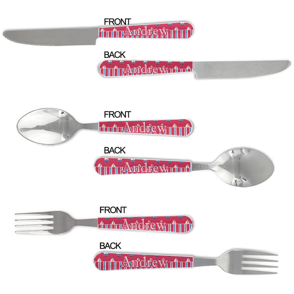 Sail Boats & Stripes Cutlery Set - APPROVAL