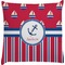 Sail Boats & Stripes Decorative Pillow Case (Personalized)