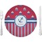 Sail Boats & Stripes Dinner Plate