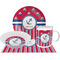 Sail Boats & Stripes Dinner Set - 4 Pc (Personalized)