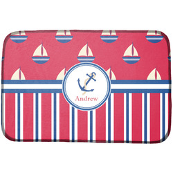 Sail Boats & Stripes Dish Drying Mat (Personalized)