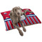 Sail Boats & Stripes Dog Bed - Large LIFESTYLE
