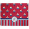 Sail Boats & Stripes Dog Food Mat - Large without Bowls