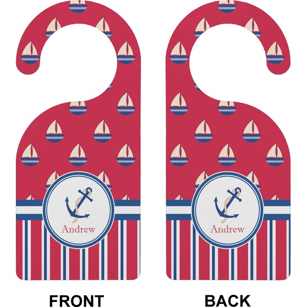 Sail Boats & Stripes Door Hanger (Approval)