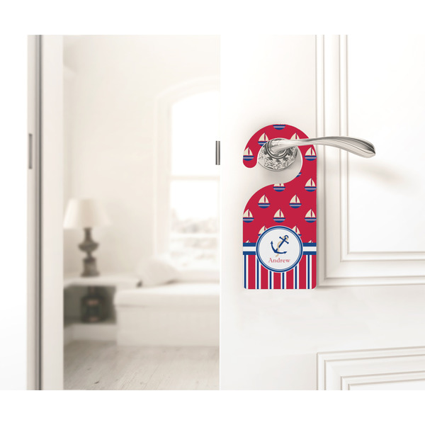 Sail Boats & Stripes Door Hanger - LIFESTYLE