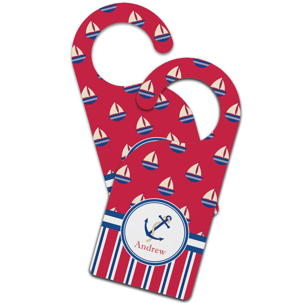 Sail Boats & Stripes Door Hanger - MAIN