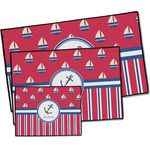 Sail Boats & Stripes Door Mat (Personalized)