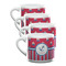 Sail Boats & Stripes Double Shot Espresso Mugs - Set of 4 Front