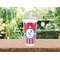 Sail Boats & Stripes Double Wall Tumbler with Straw Lifestyle