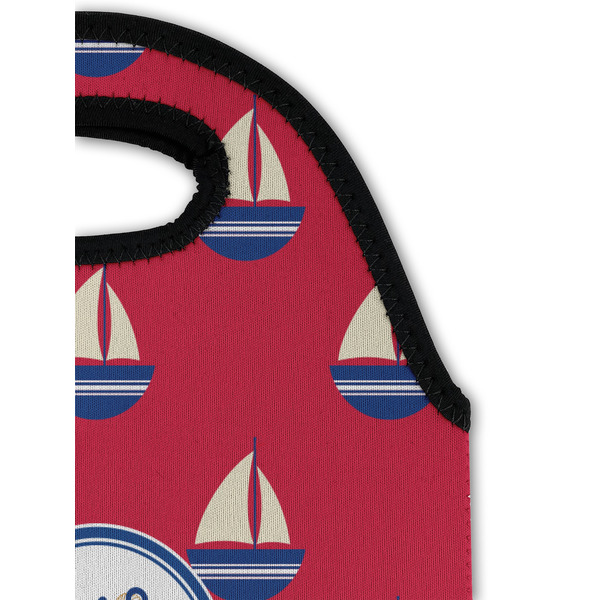 Sail Boats & Stripes Double Wine Tote - Detail 1 (new)