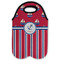 Sail Boats & Stripes Double Wine Tote - Flat (new)