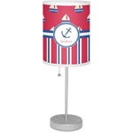 Sail Boats & Stripes Lamp with Drum Shade (Personalized)
