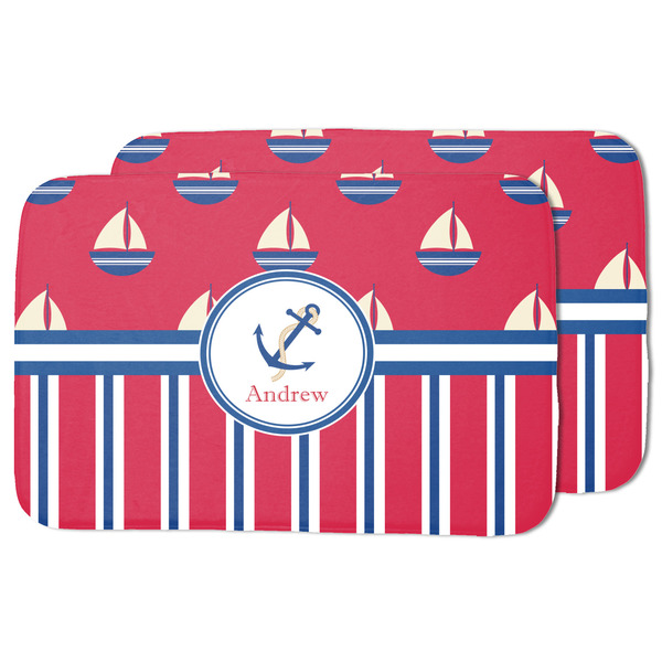 Sail Boats & Stripes Drying Dish Mat - MAIN