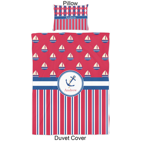 Sail Boats & Stripes Duvet Cover Set - Twin - Approval