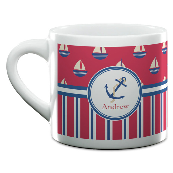 Sail Boats & Stripes Espresso Cup - 6oz (Double Shot) (MAIN)