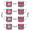 Sail Boats & Stripes Espresso Cup - 6oz (Double Shot Set of 4) APPROVAL