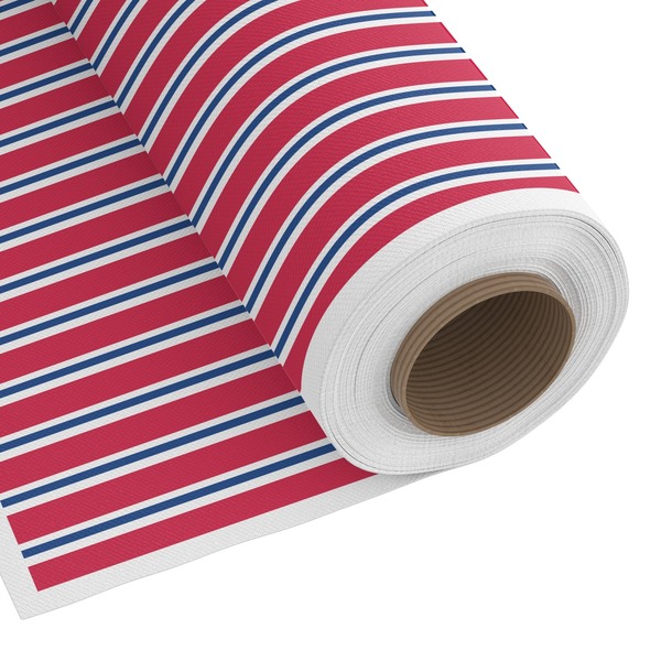 Custom Sail Boats & Stripes Fabric by the Yard - Spun Polyester Poplin