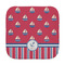 Sail Boats & Stripes Face Cloth-Rounded Corners