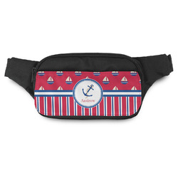 Sail Boats & Stripes Fanny Pack - Modern Style (Personalized)