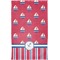Sail Boats & Stripes Finger Tip Towel - Full View