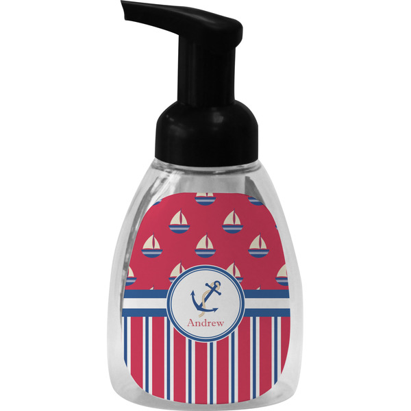Sail Boats & Stripes Foam Soap Bottle