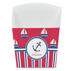 Sail Boats & Stripes French Fry Favor Boxes (Personalized)