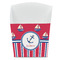 Sail Boats & Stripes French Fry Favor Boxes (Personalized)