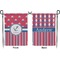 Sail Boats & Stripes Garden Flag - Double Sided Front and Back