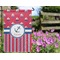 Sail Boats & Stripes Garden Flag - Outside In Flowers