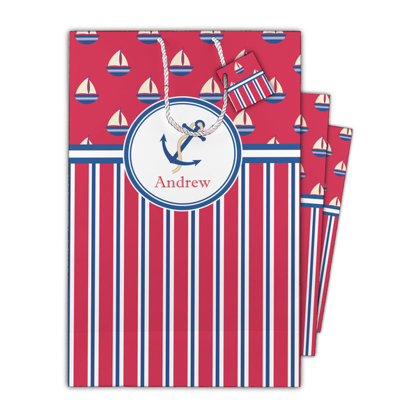 Sail Boats & Stripes Gift Bags - Parent/Main