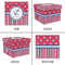 Sail Boats & Stripes Gift Boxes with Lid - Canvas Wrapped - Large - Approval