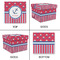 Sail Boats & Stripes Gift Boxes with Lid - Canvas Wrapped - Medium - Approval