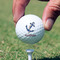 Sail Boats & Stripes Golf Ball - Branded - Hand
