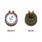 Sail Boats & Stripes Golf Ball Hat Clip Marker - Apvl - GOLD