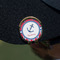 Sail Boats & Stripes Golf Ball Marker Hat Clip - Gold - On Hat