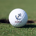 Sail Boats & Stripes Golf Balls - Non-Branded - Set of 3 (Personalized)
