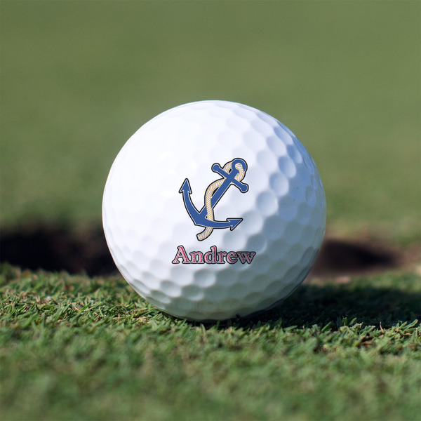 Custom Sail Boats & Stripes Golf Balls - Non-Branded - Set of 12 (Personalized)