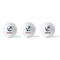 Sail Boats & Stripes Golf Balls - Generic - Set of 3 - APPROVAL