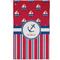 Sail Boats & Stripes Golf Towel (Personalized) - APPROVAL (Small Full Print)