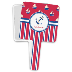Sail Boats & Stripes Hand Mirror (Personalized)