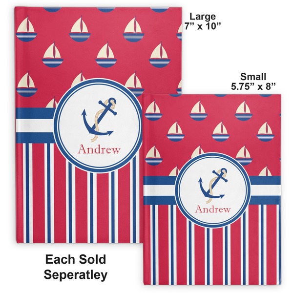 Sail Boats & Stripes Hard Cover Journal - Compare