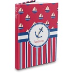 Sail Boats & Stripes Hardbound Journal (Personalized)