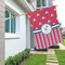 Sail Boats & Stripes House Flags - Double Sided - LIFESTYLE