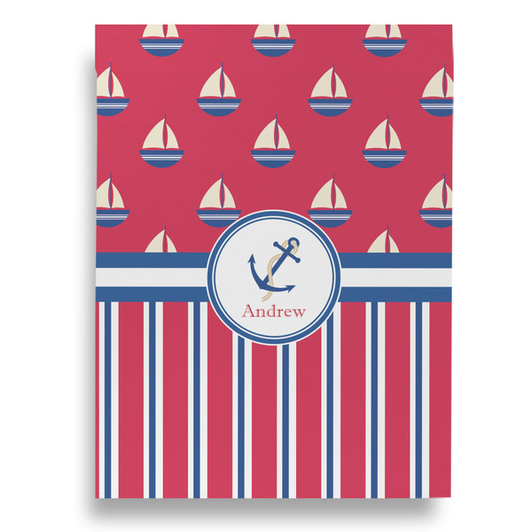 Sail Boats & Stripes House Flags - Single Sided - FRONT