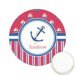 Sail Boats & Stripes Printed Cookie Topper - 2.15" (Personalized)